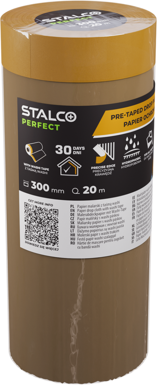 Stalco Schutzpapier Mit Washi-tape 300 Mm X 20 M S043147600