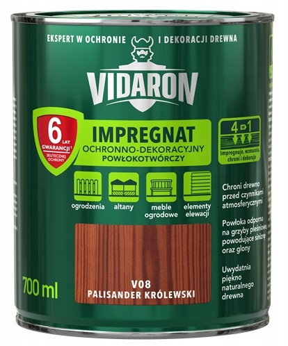 Vidaron Schutz- Und Dekorimprägnierungsfilm Für Palisanderholz Królewskii V08 0,7l