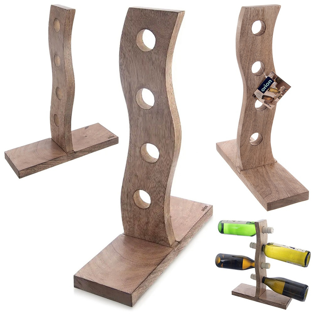 Weinregal Aus Holz, Spirituosenregal, Schrank, Weinregal Für 4 Flaschen