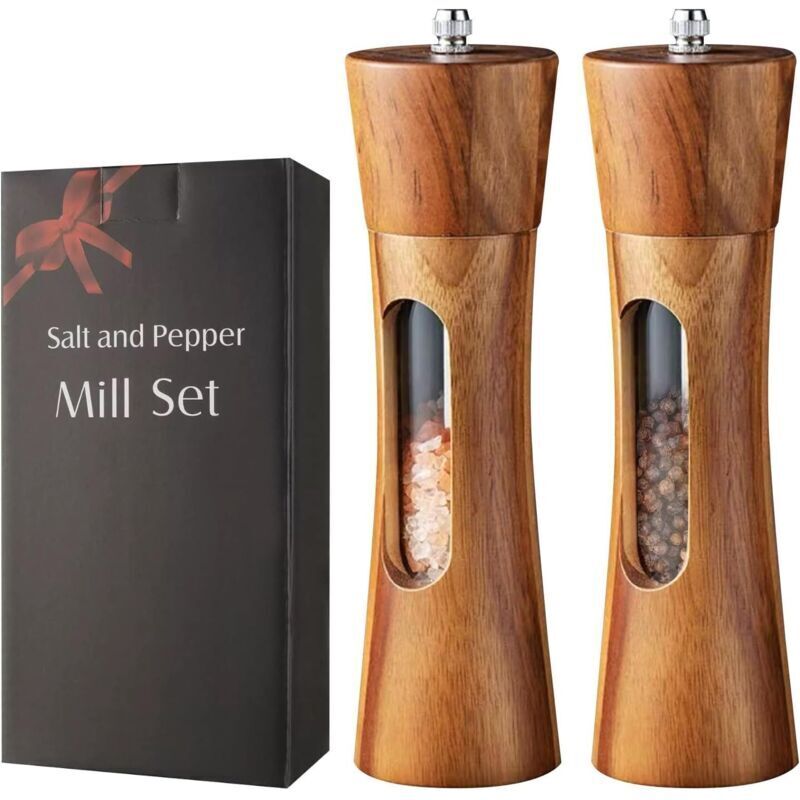 Pfeffermühlen-ersatzteile, Salzmühle, Manuelle Gewürzmühlen, Pfeffer- Und Salzmühlen Mit Sichtfenster, Verstellbares Keramik-gewürzmahlwerk Für Meersalz, Chili Und Pfeffer