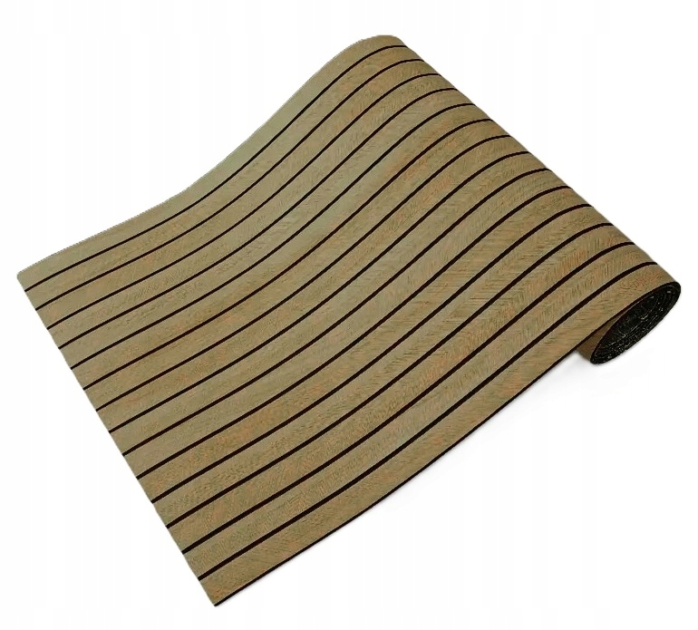 Selbstklebende, Dekorative Pvc-platte, Glatte, Dunkelbraune Lamellen, 280 X 60 Cm