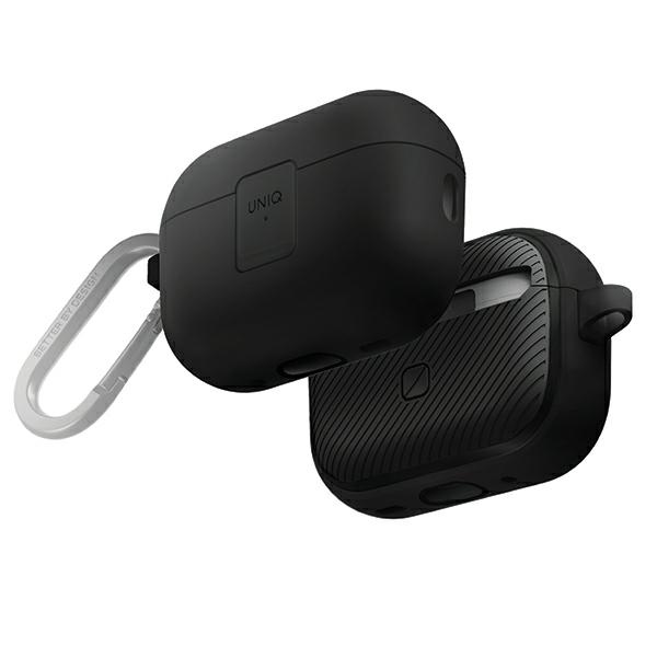 Uniq Clyde Lock Case Für Airpods Pro 2 (2022/2023) Schwarz-dunkelgrau