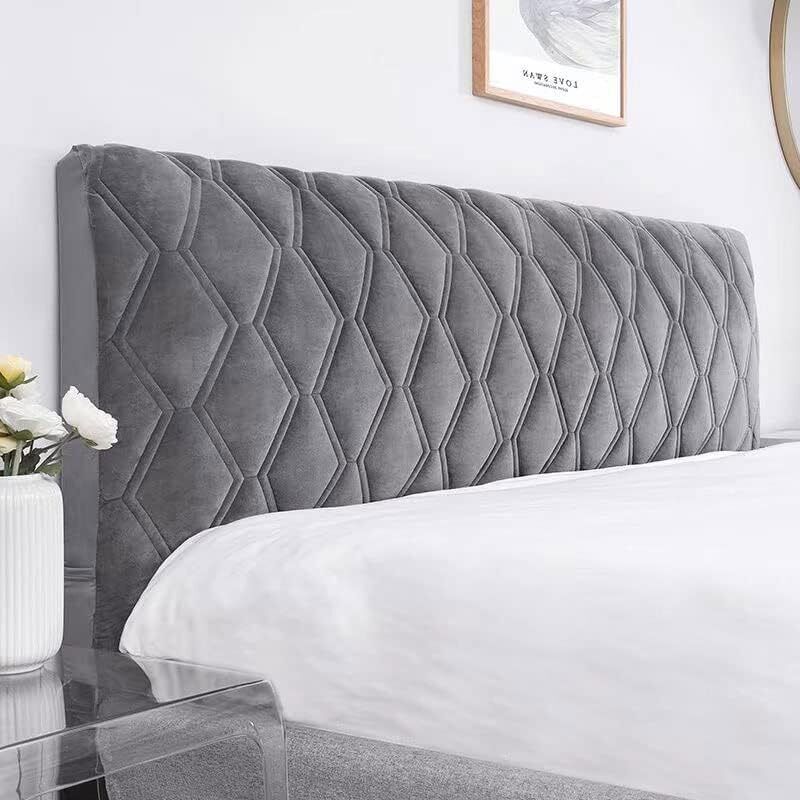 Kopfteilbezug 160, Schutzhülle Für Kopfteile Mit Dehnbaren Seiten, Waschbarer, Staubdichter Kopfteilbezug (farbe: Dunkelgrau, Größe: 160 Cm) H: 50 X 70 Cm