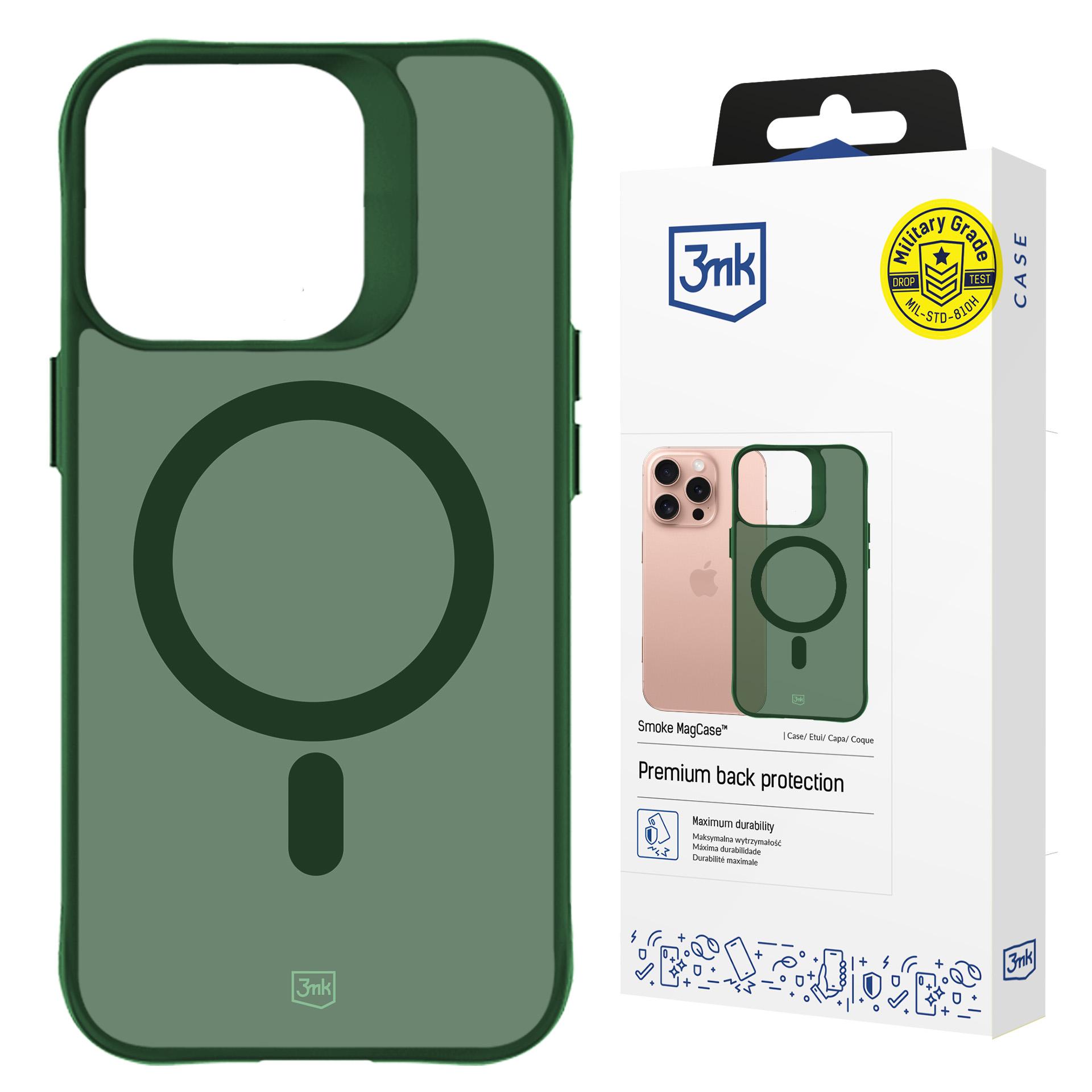 Apple Iphone 16 Pro Max – 3mk Smoke Magcase Grün