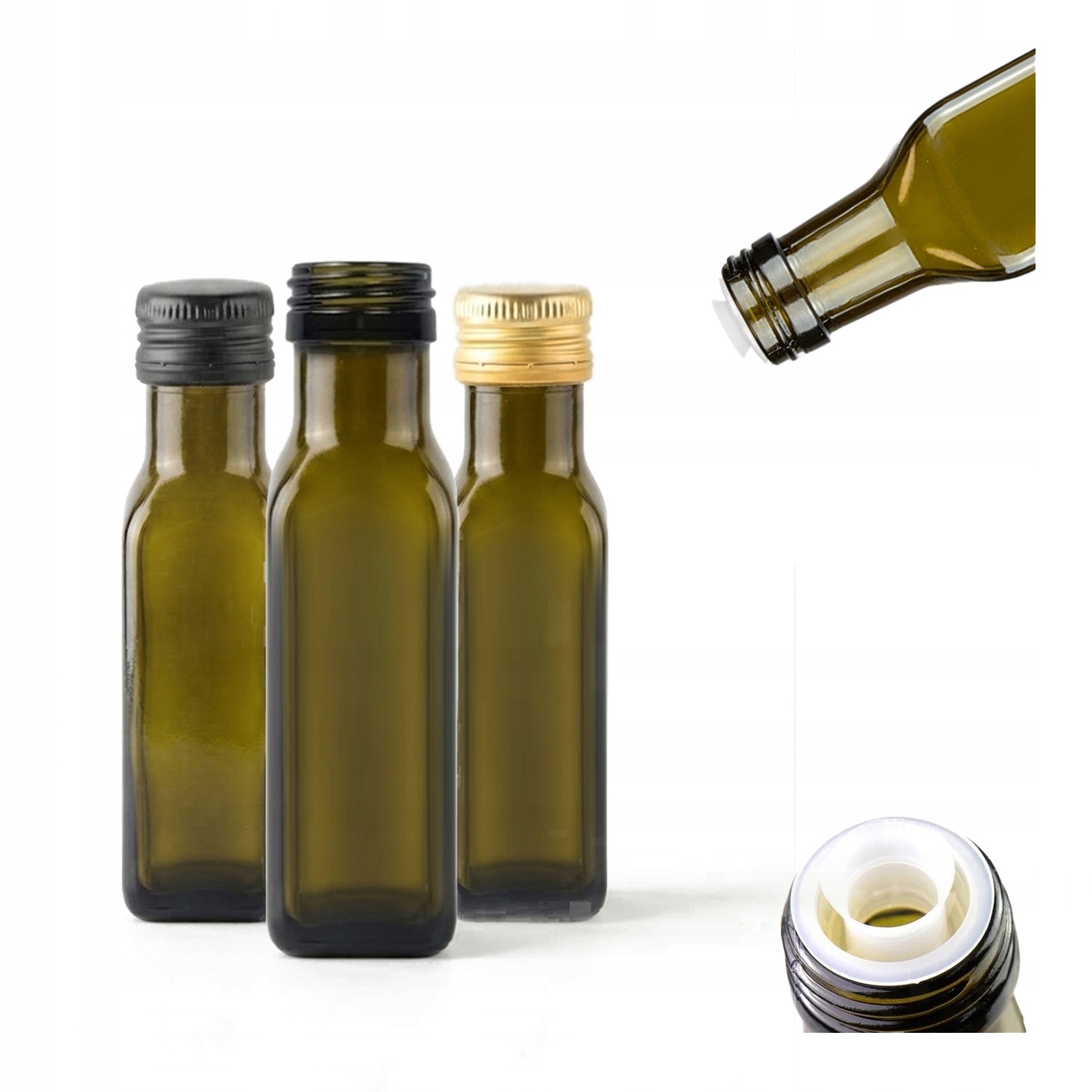 5 Marasca-flaschen À 100 Ml Mit Tropffreiem Verschluss Für Olivenöl, Essig, Speiseöl, Sirup Und Soßen