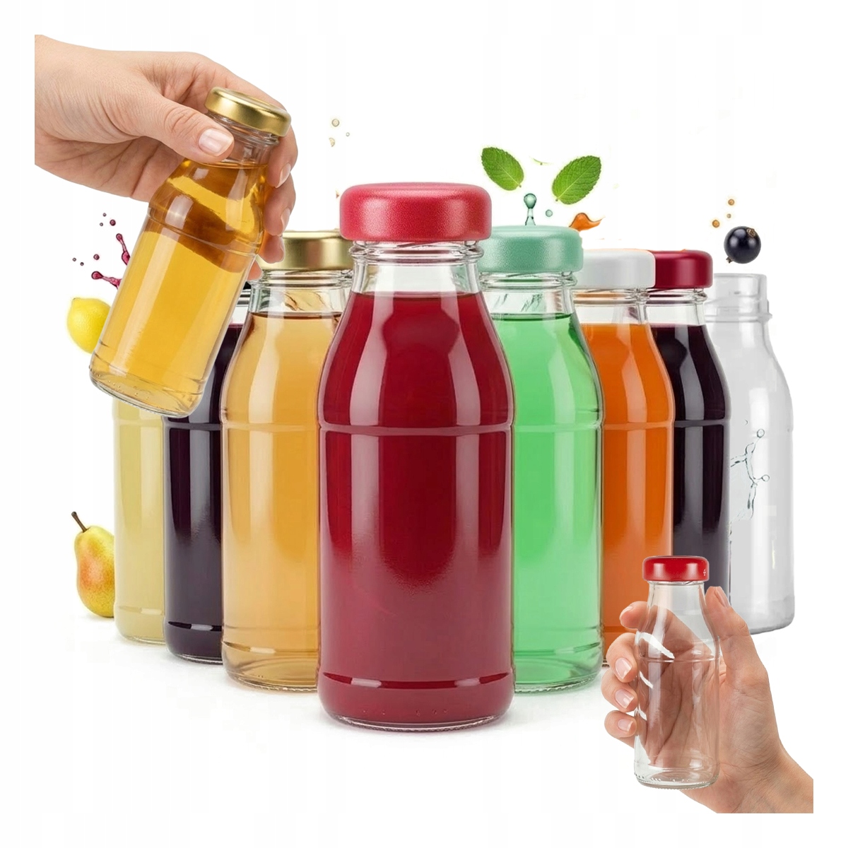 10 Flaschen Für Saft, Honigsaft, 125 Ml Glasflaschen Mit Verschluss