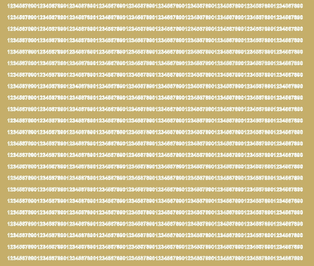 Selbstklebende Zahlenaufkleber, 3 Mm, Goldglänzend