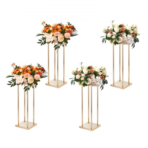 4er-set Blumenhocker Eckig 20x20x60cm Blumenständer Eisen Beistelltisch Modern Blumensäule Gold-galvanisierung Pflanzenhocker Pflanzenständer Metallständer Für Dekoration Von Bars Hotels Cafés