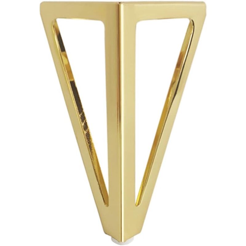 (gold) 4er-pack 15 Cm Metall-dreieck-tischbeine Im Modernen Stil Für Schränke, Sofas Und Betten