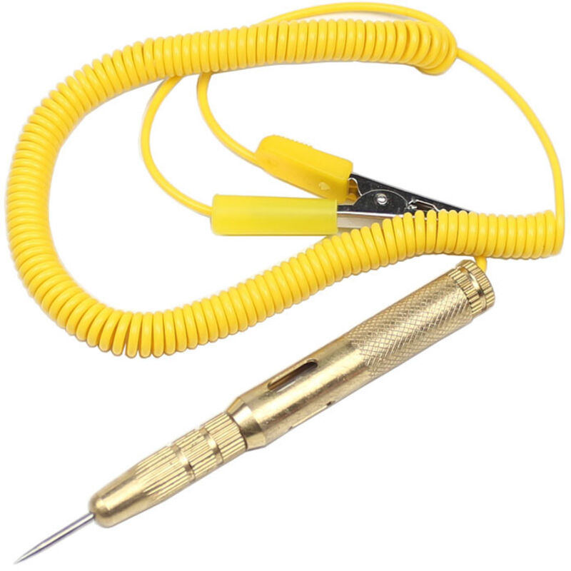 Schaltkreistester-stift, Schaltkreistester Für Pkws, Dc 6 V, 12 V, 24 V, Glühlampenspannungs-stift-tester, Gelb
