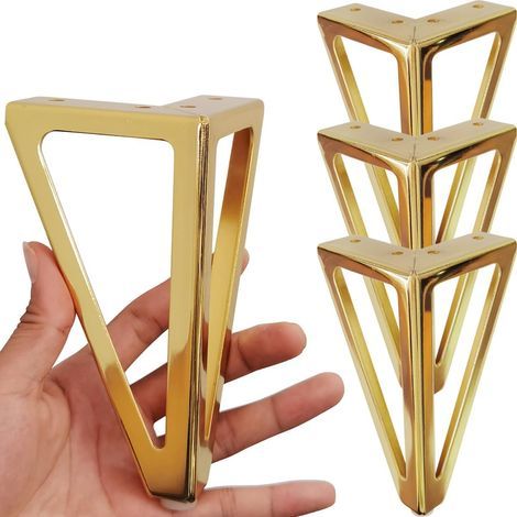 6 Zoll Goldene Möbelbeine. Robuste Möbelfüße Aus Metall. Goldene Sofa-/schrank-/tischbeine. 4 Stück. Couchfüße Als Ersatz Für Kommoden (gold)