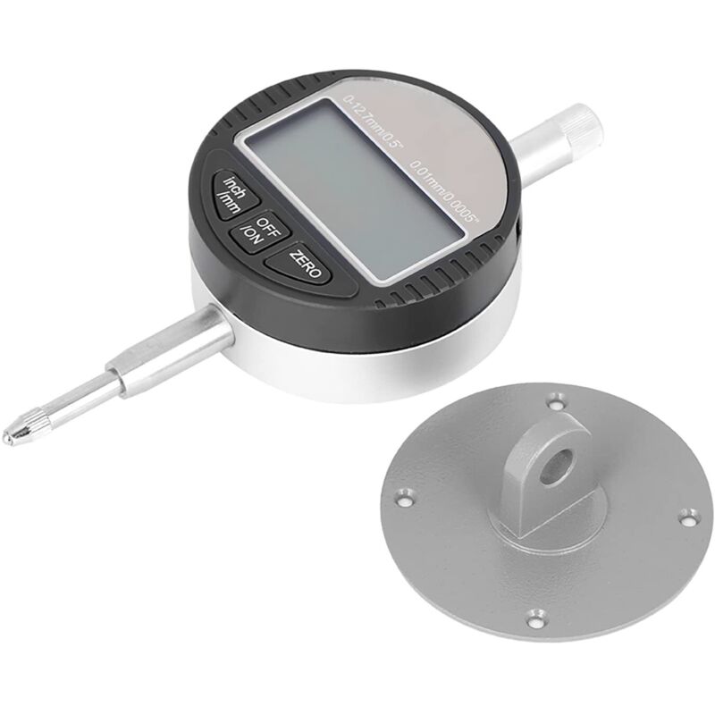 Dti 1 Zoll 25,4 Mm Elektronische Digitale Messuhr Mit Digitaler Messspitze, Hochauflösende Messuhr: 0,0005 Zoll 0,01 Mm, Silbergrau