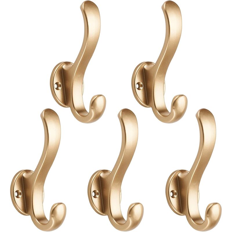 Kleiderhaken Wandgarderobe Handtuchhalter Badezimmer, 5er-pack