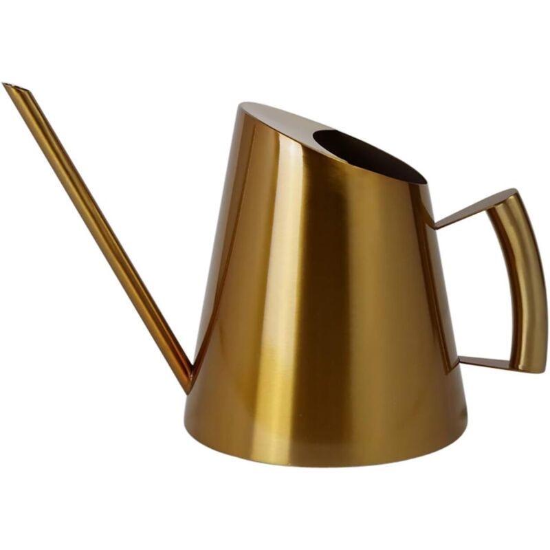 Edelstahl-gießkanne Mit Langer, Schmaler Düse, Garten- Und Blumengießwerkzeug, Ideal Für Zuhause, Garten, Balkon, Büro, Bonsai Usw. (400 Ml, Gold)