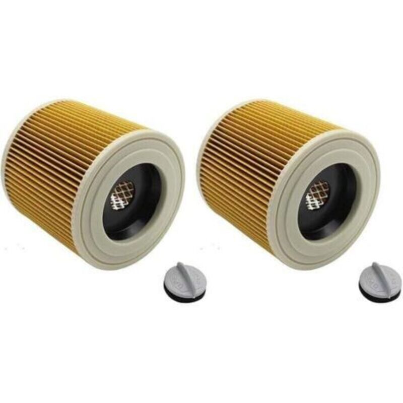 Kenshire 2er-pack Patronenfilter Kompatibel Mit Kärcher Serie, Xu, A Wd Wd2 Wd3p A2004 Wd2200 Se4001 Für Nass- Und Trockensauger 64145520 -