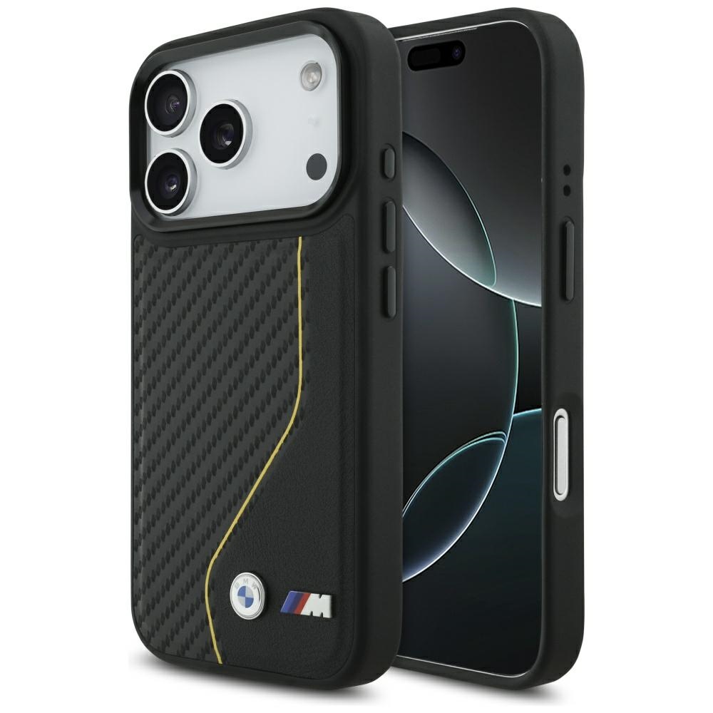 Bmw M Carbon Line & Logo Magsafe Hülle Für Iphone 17 Pro Gelb