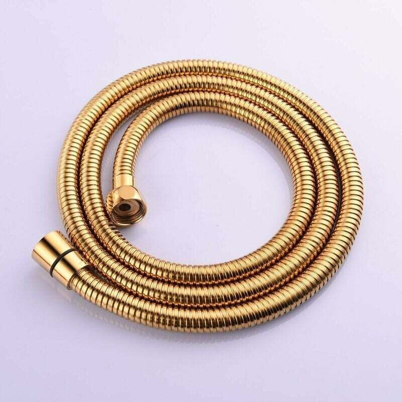 2 M (78 Zoll) Gold Anti-knick Flexibler Duschschlauch Aus Edelstahl Mit Massivem Messinganschluss