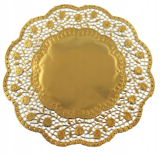 Dekorative Serviette 17cm Gold 1 Stück.