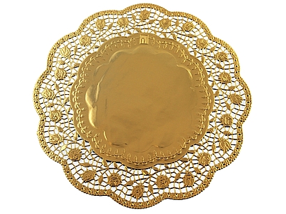 Dekorative Servietten 36cm Gold 1 Stück.