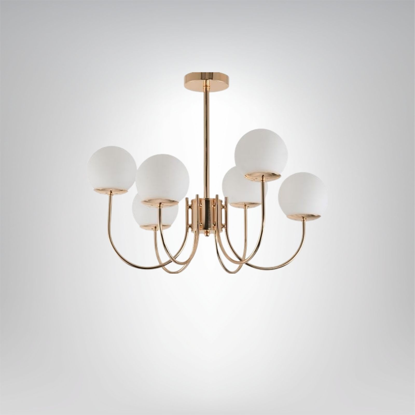 Freia 6 Kronleuchter - Gold