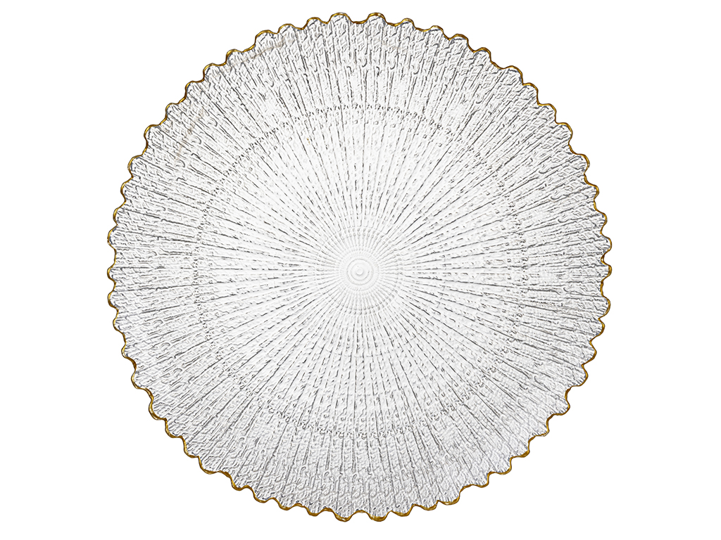Vera-glasteller Mit Goldrand, 26 Cm