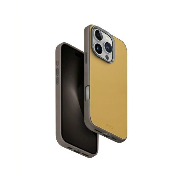 Uniq Lyden Ds Iphone 16 Pro 6,3" Magclick Ladehülle Gelb-grau