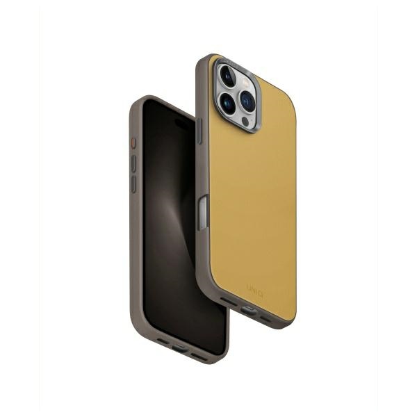 Uniq Lyden Ds Iphone 16 Pro Max 6,9" Magclick Ladehülle Gelb-grau