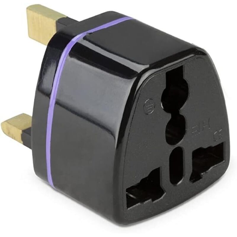 Uk 3-pin Reiseadapter, Kompatibel Mit Allen Ländern (großbritannien, Hongkong, Irland, Vereinigte Arabische Emirate) Für Elektrische Geräte Und Ladegeräte