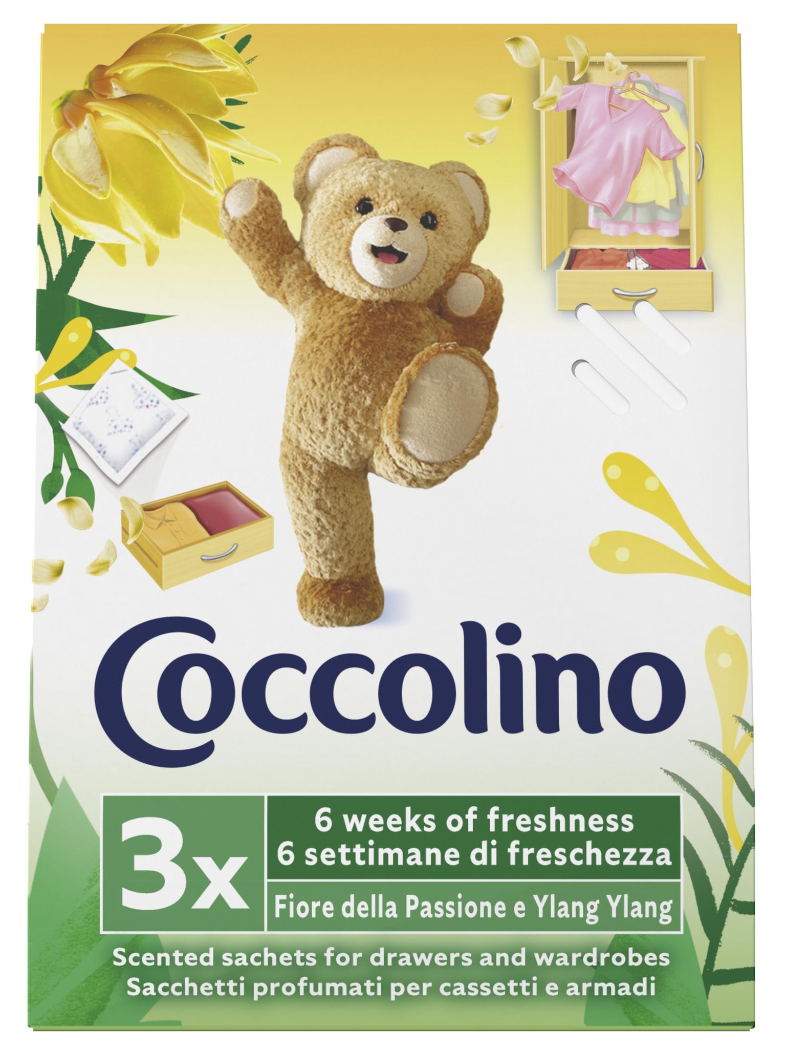 Fiore Della Passione Duftsäckchen 3 Stück - Coccolino