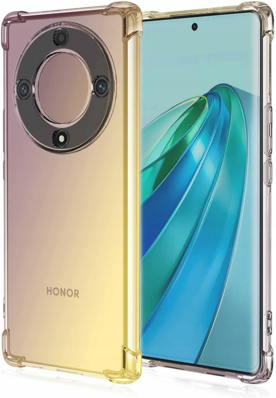 Huawei Honor Magic 6 Lite Tpu-hülle In Lila-gold-farbverlauf