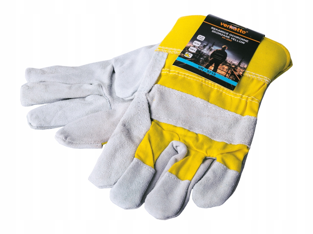 Lederschutzhandschuhe Gelb 9/l
