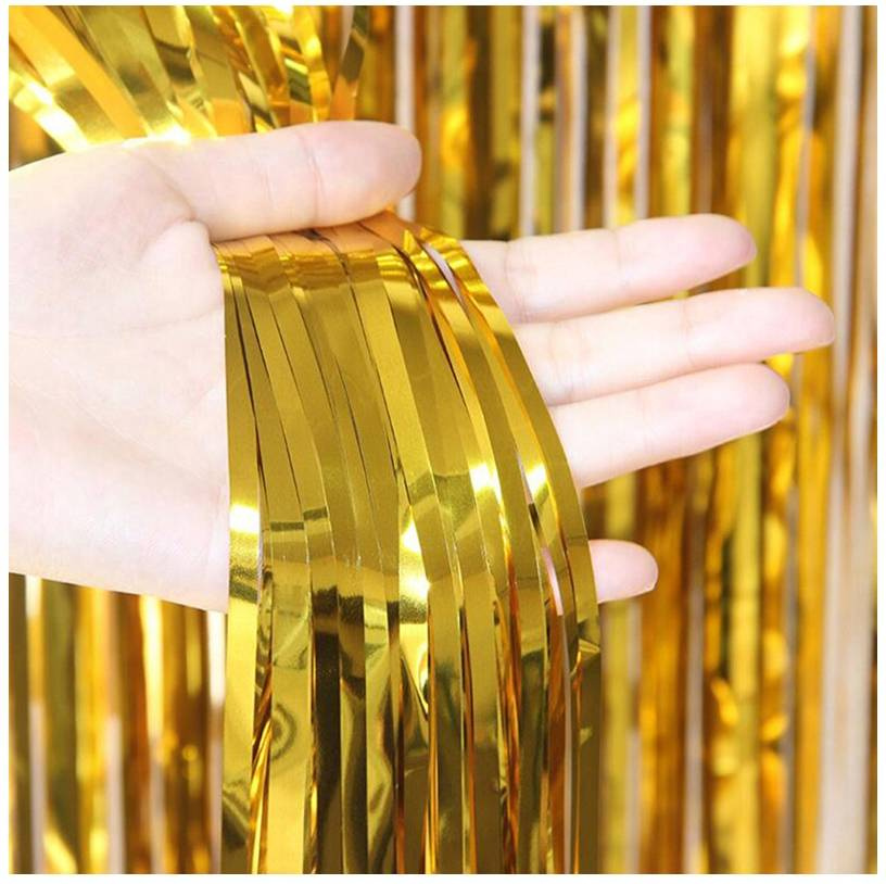 Dekorativer Vorhang, Goldfarben, 100 Cm X 200 Cm