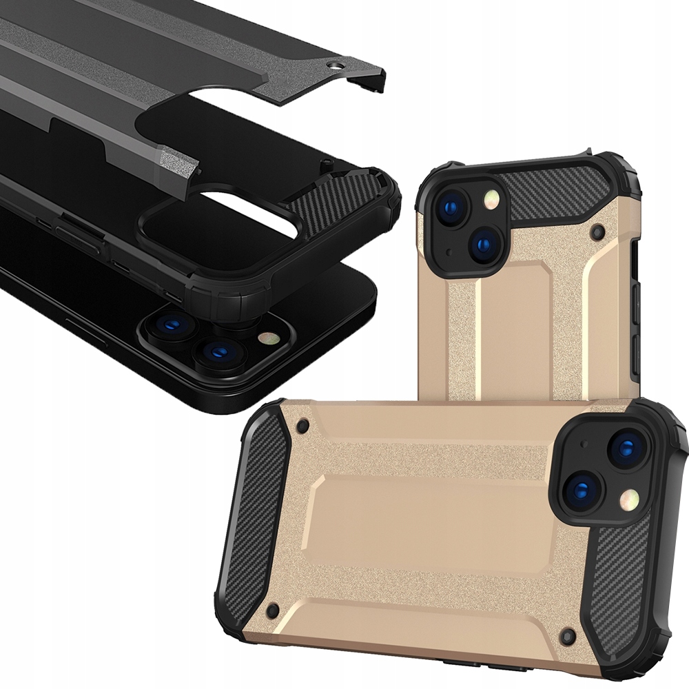 Hybrid Armor Iphone 13 Mini Gold Gepanzerte Hybrid-schutzhülle