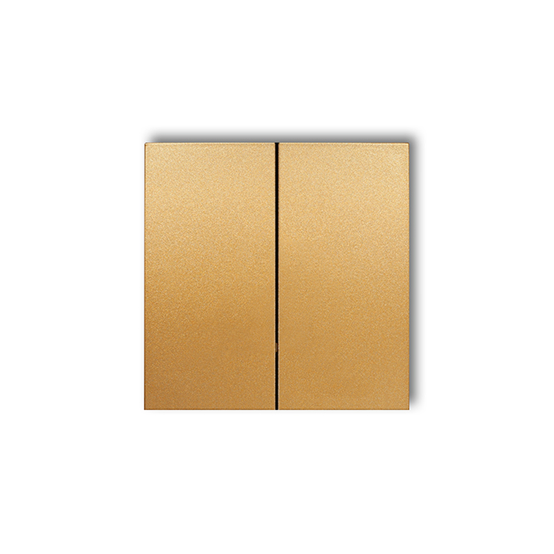 Karlik Ergänzungsprodukte Gold Doppeltasten Für Deco-, Icon- Und Mini-schalter (2er-set) 29dkl-2