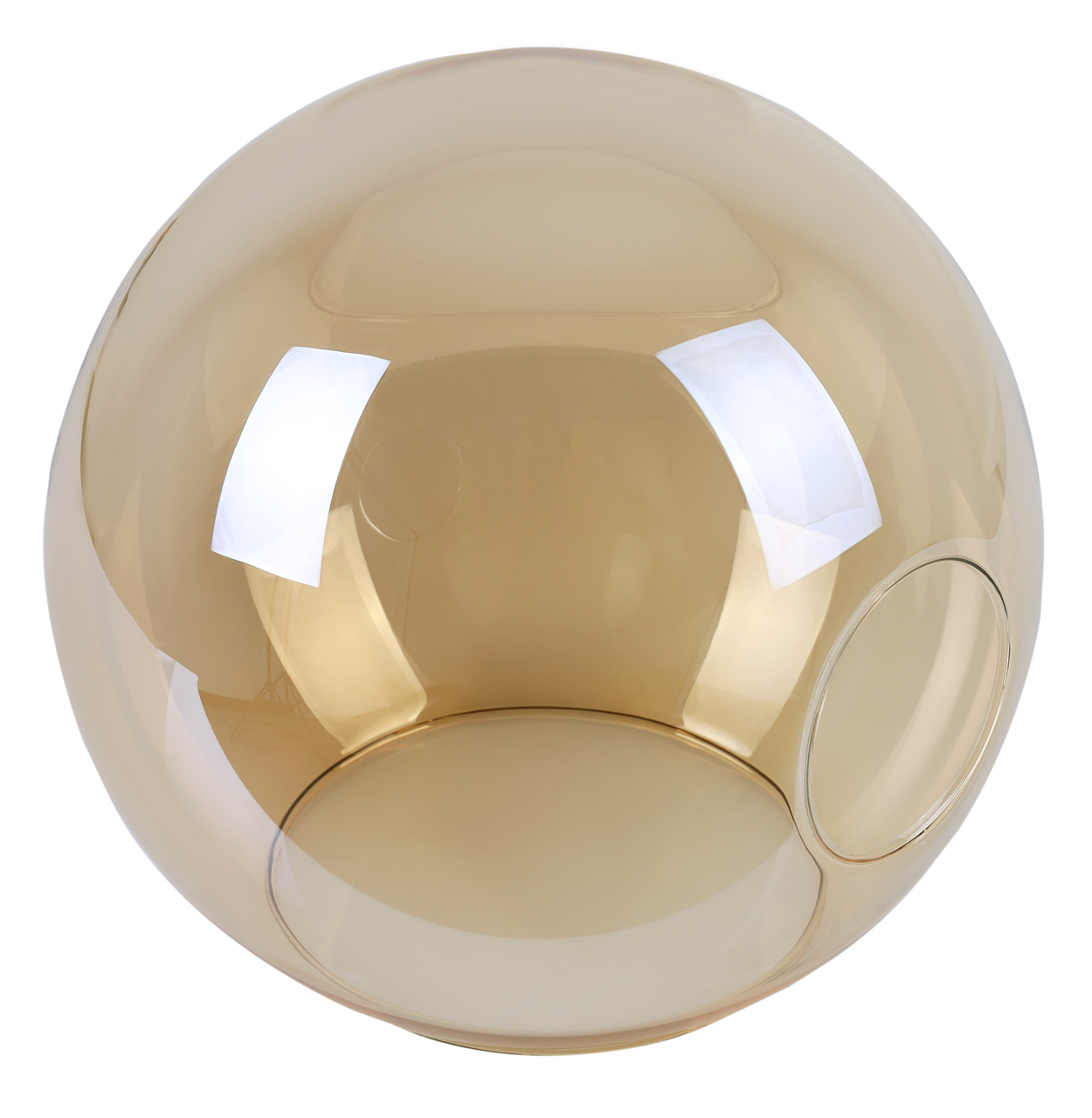 Honigfarbener Ringlampenschirm 14 Cm