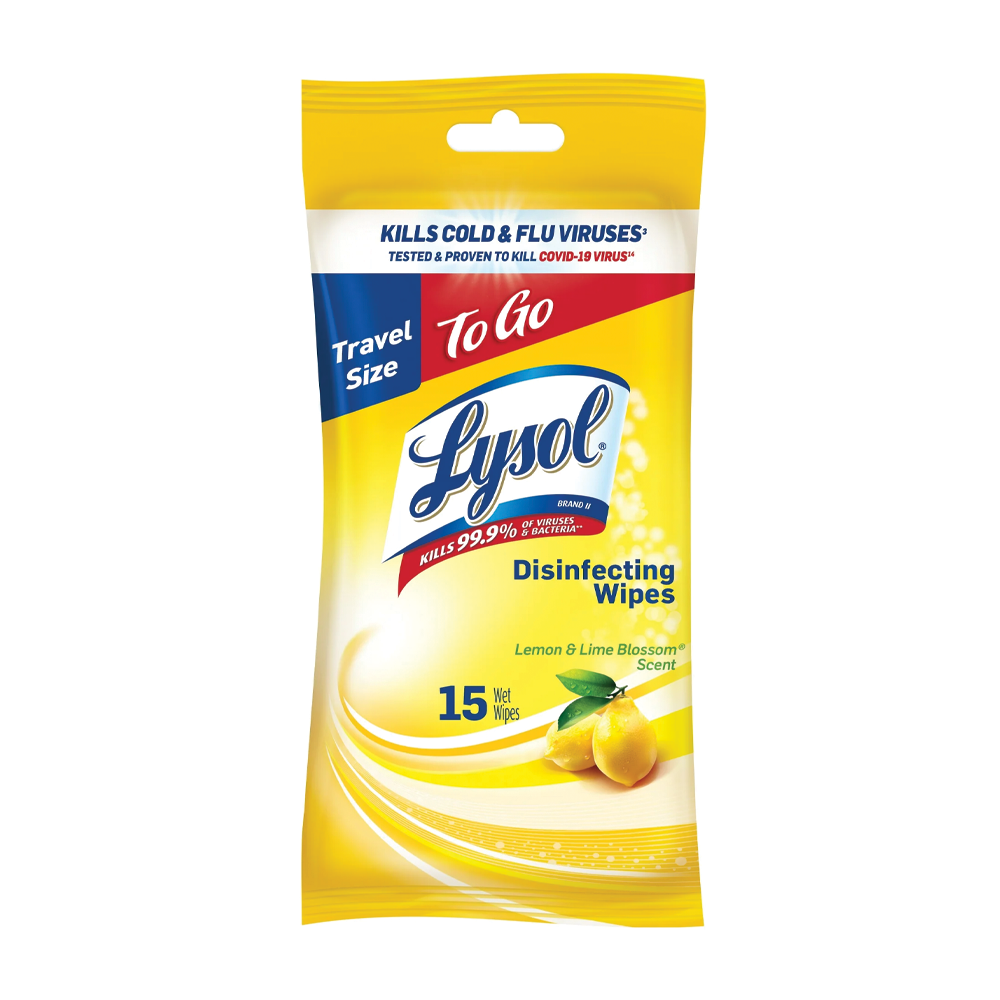 Lysol Antibakterielle Reinigungstücher Mit Zitronen- Und Limettenblütenduft (15 Stück)
