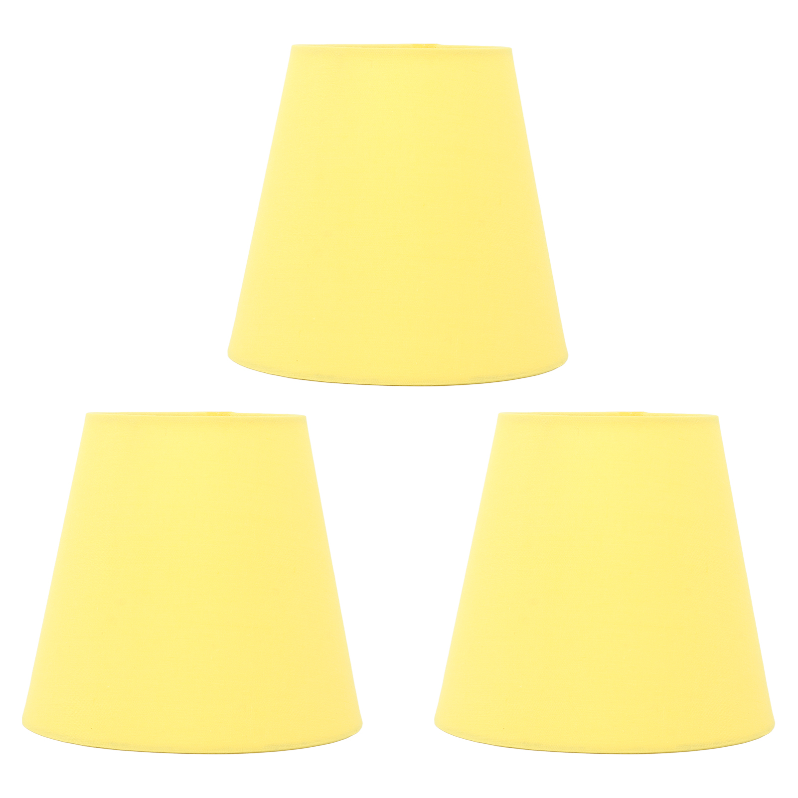 Set Aus 3 Innovativen E14-stofflampenschirmen, Interventionstyp, Moderner Stil, Mit Staubschutzhülle Für Gelbe Nachttischlampe