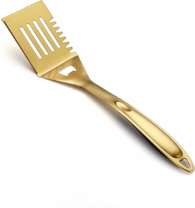 Küchenspatel Aus Metall Zum Grillen, 37,5 Cm, Gold