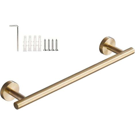 Ulisem 40 Cm Wandhandtuchhalter Aus Gebürstetem Edelstahl, Gold Badezimmeraccessoires