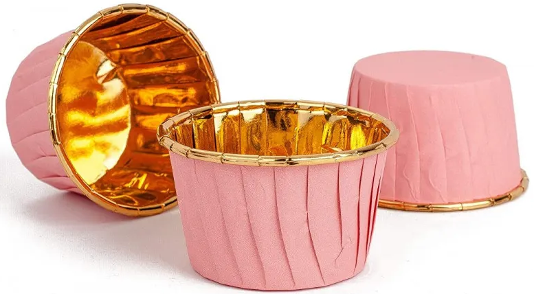 Muffinförmchen, Rosa-gold, 50 Stück.
