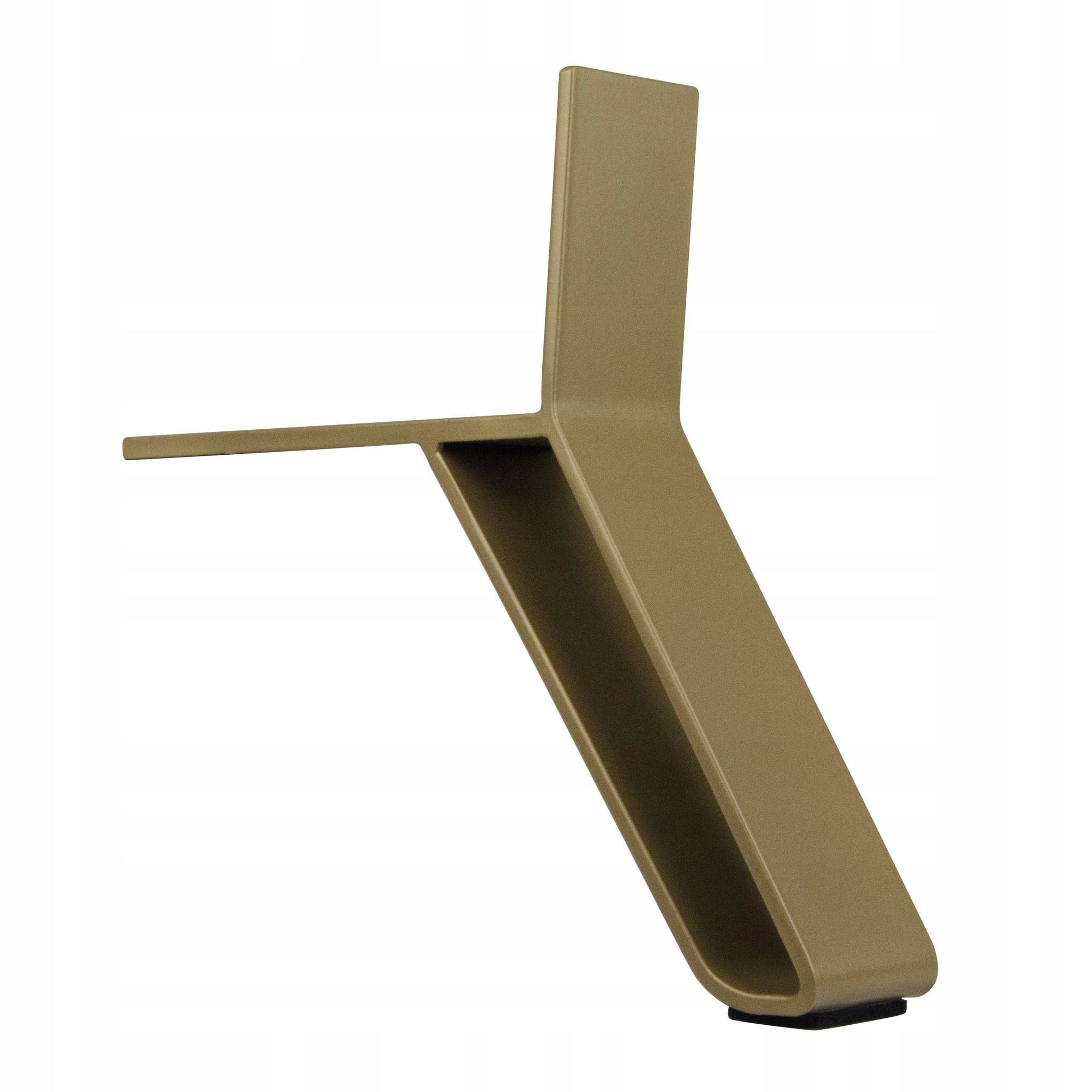 Möbelbein, Loftbein, Schräg, Goldfarbenes Metall, Für Möbel, Sofas, Couches, 12 Cm