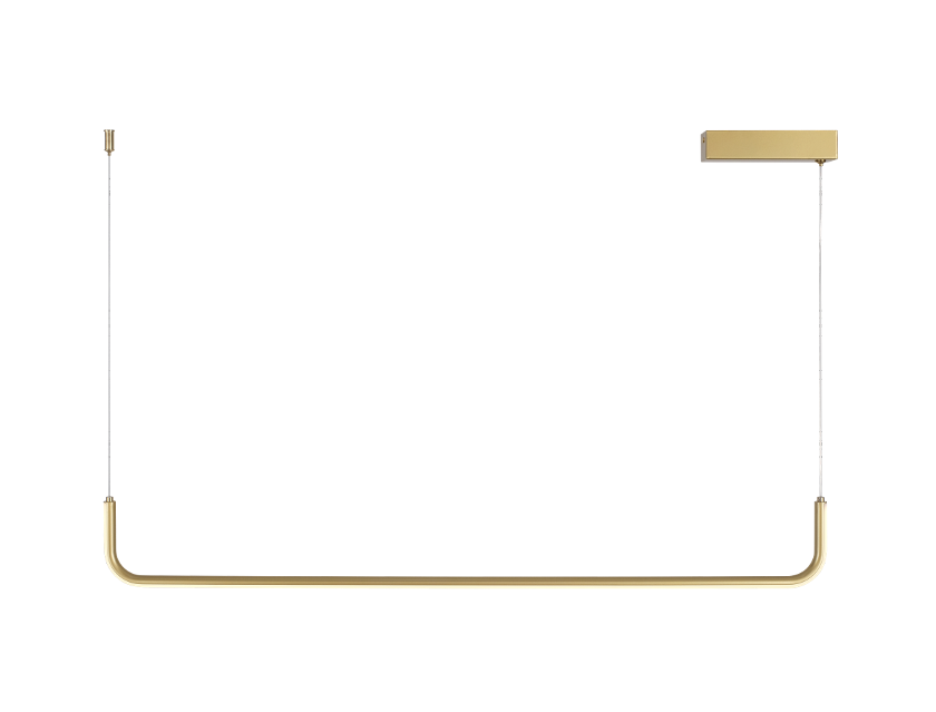 Patinar – Lineare Led-pendelleuchte, 90 Cm, 12 W, 3000 K, Gold