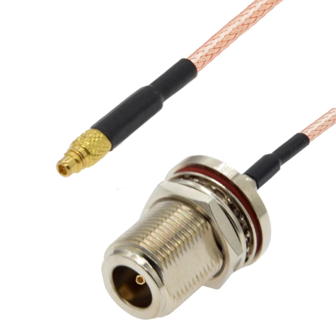 Anschlusskabel Mit Mmcx-stecker / N-buchse Bh Rg316 25 Cm