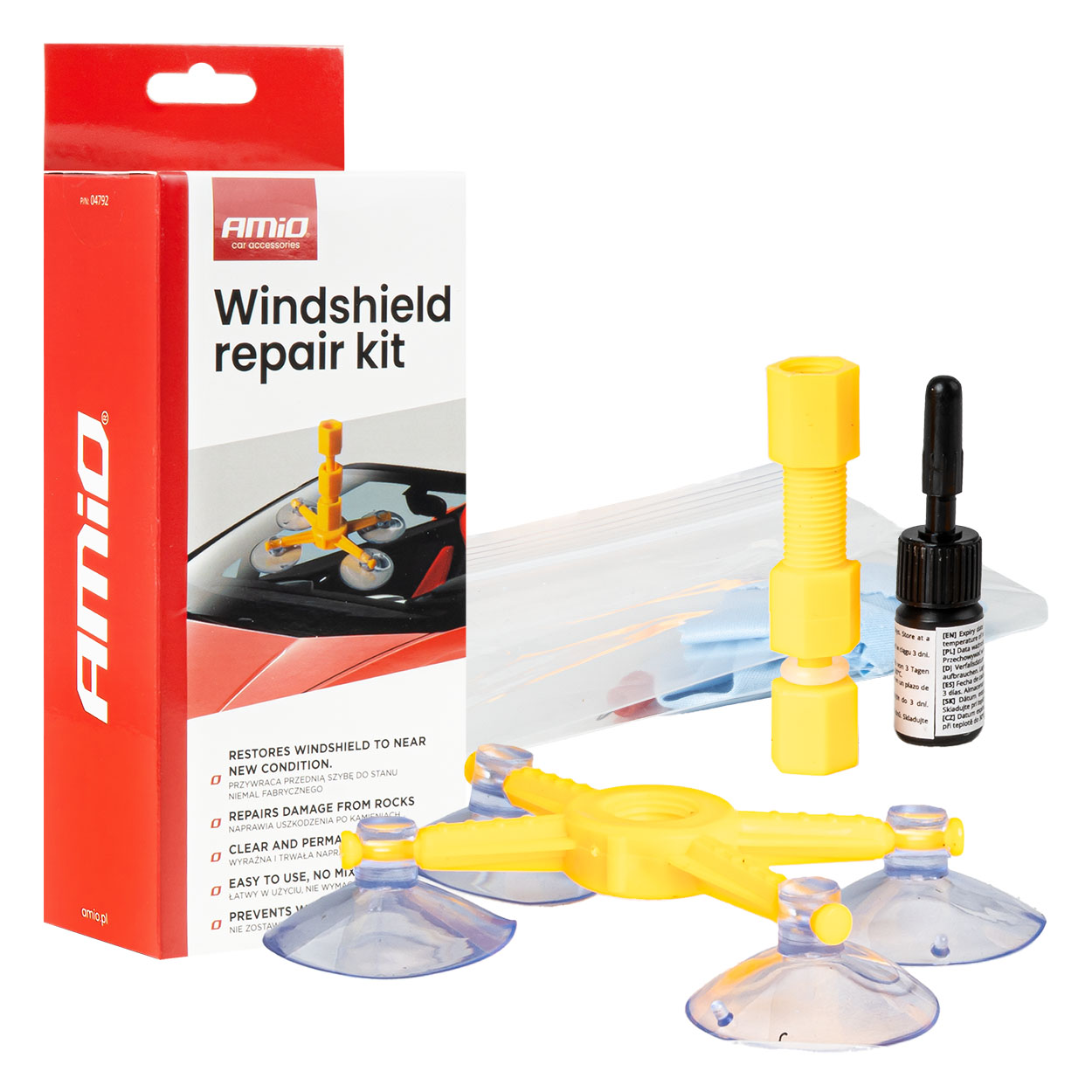 Diy-windschutzscheiben-reparaturset – Diy-saugnapfapplikator Amio-04792