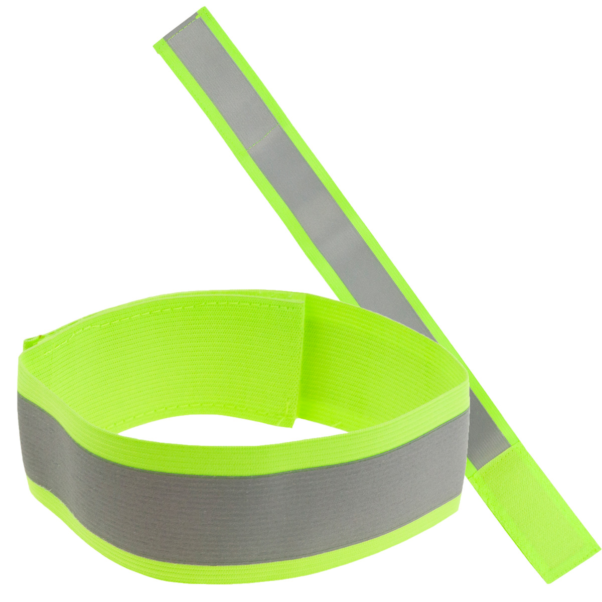 Tg71299-1 Gelbes Reflektierendes Armband Für Laufen, Radfahren, Handgelenk, Arm, Klettverschluss