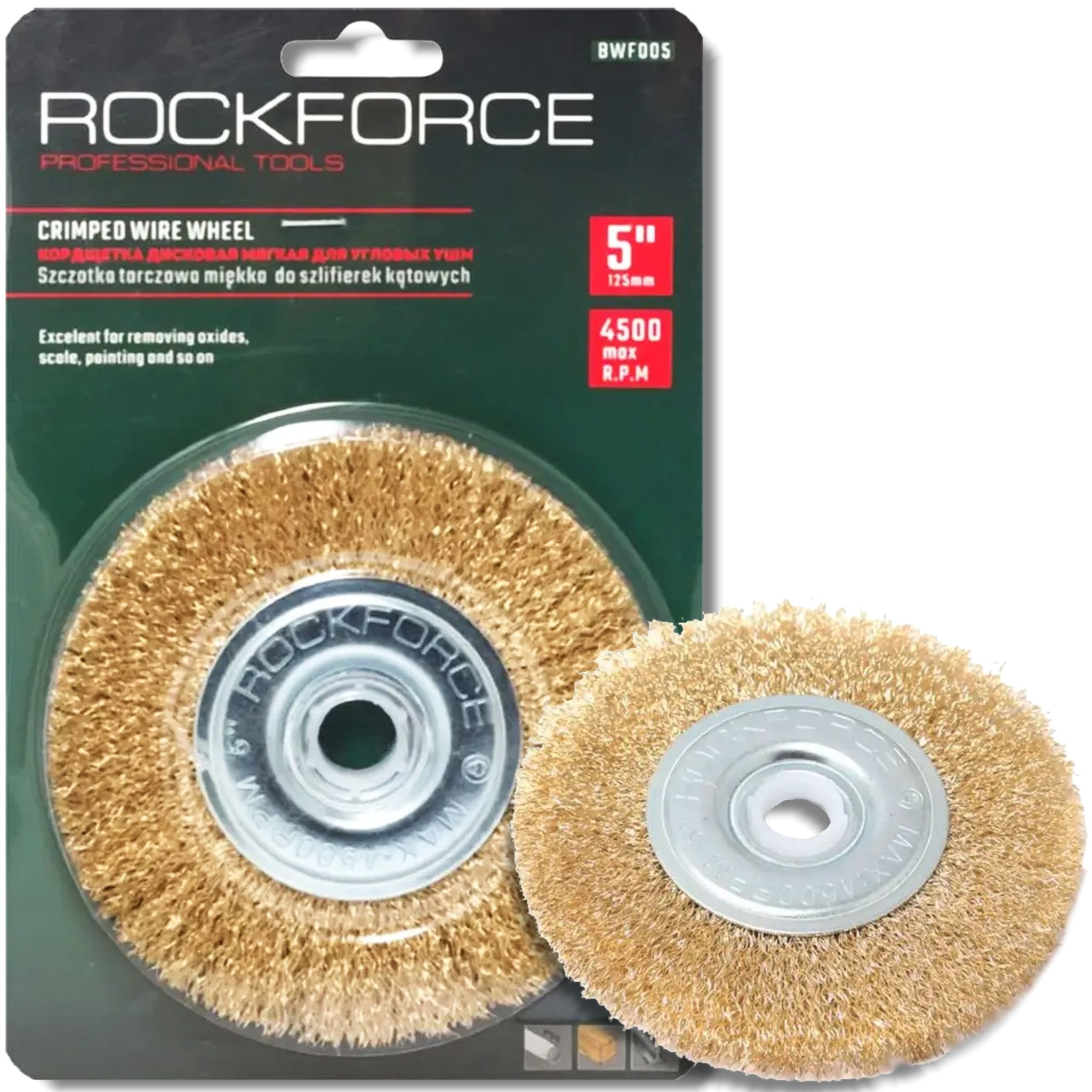 Rockforce Weiche Winkelscheibenbürste Für Schleifmaschinen 100 Mm