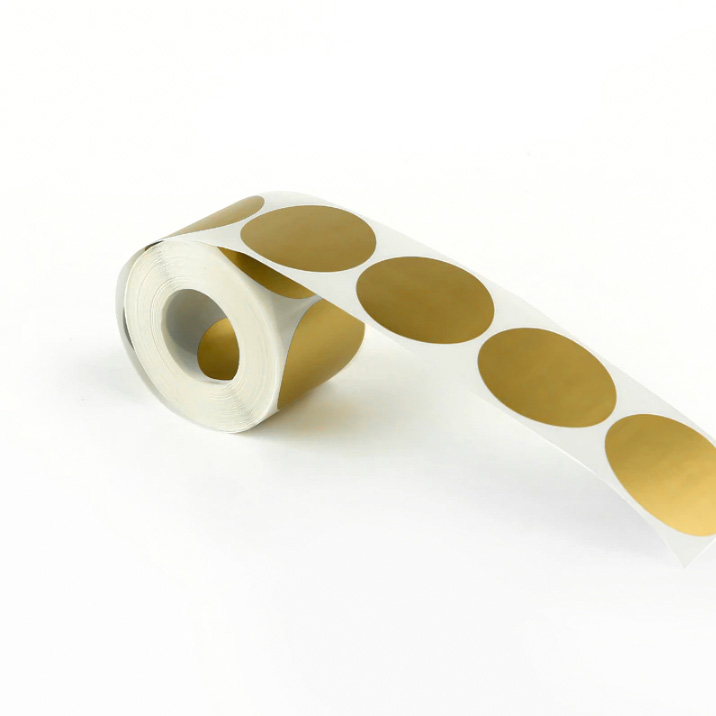 Rubbelaufkleber Rund 50 Mm Gold X500