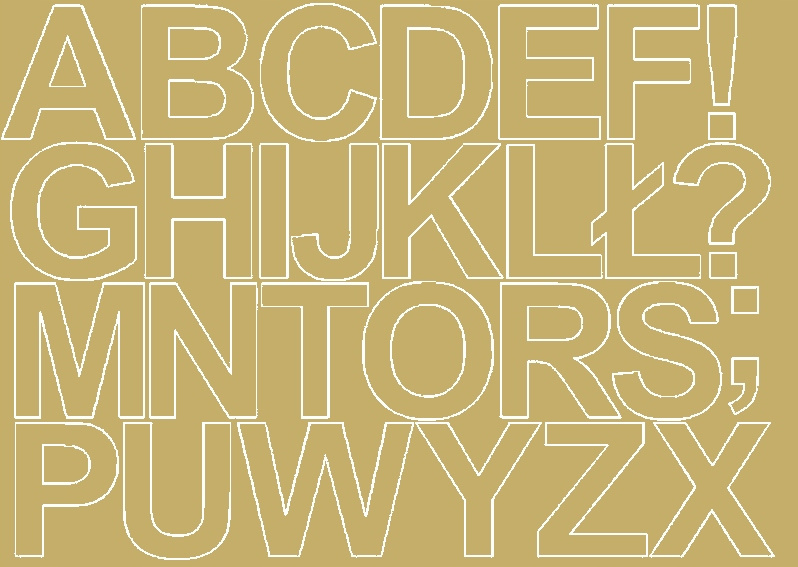 Selbstklebende Buchstabenaufkleber, 8 Cm, Mattgold
