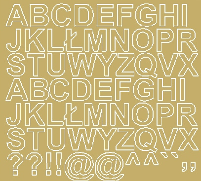 Selbstklebende Buchstabenaufkleber, 2,5 Cm, Goldfarben Mit Glanz