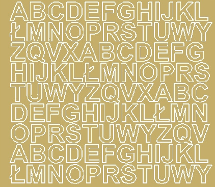 Selbstklebende Buchstabenaufkleber, 2 Cm, Goldfarben Mit Glanz